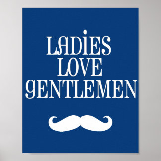 Poster Dames Élégantes Chéries Aiment Messieurs Art de Pé