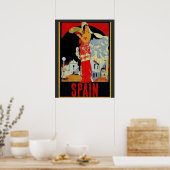 Poster Dames espagnoles, Ajouter un texte (Cuisine)