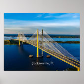 Poster Dames Point Bridge, Jacksonville (Devant)