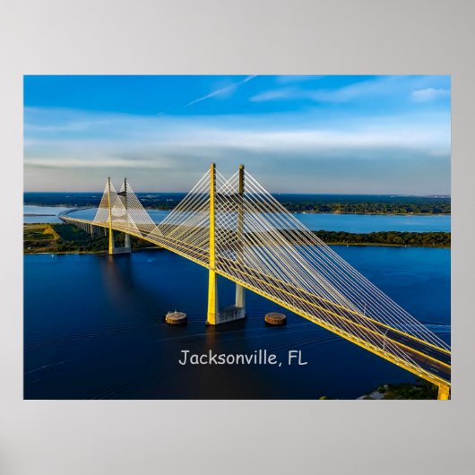 Poster Dames Point Bridge, Jacksonville (Devant)
