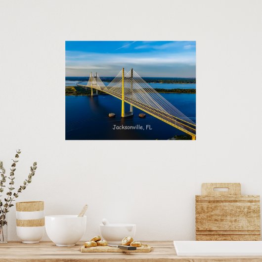 Poster Dames Point Bridge, Jacksonville (Cuisine)