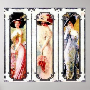 Poster Dames victoriennes