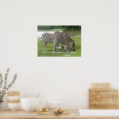 Poster d'amitié Zebra (Cuisine)