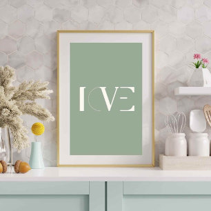 Poster d'amour coloré