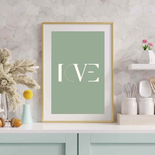 Poster d'amour coloré