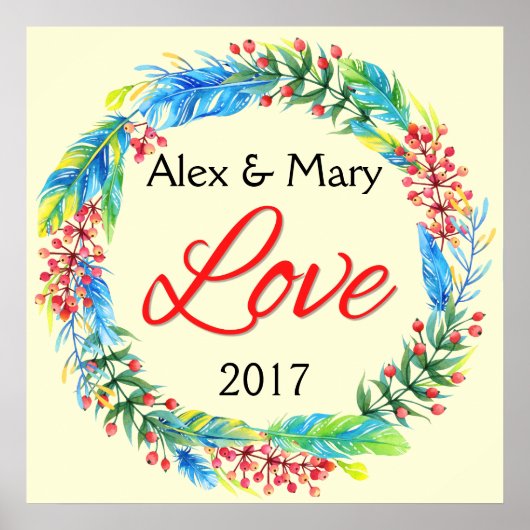 Poster d'amour de couple (Devant)