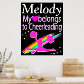 POSTER D'AMOUR DE POM-POM GIRL PERSONNALISÉ (Cuisine)