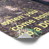 Poster d'amour du chien Rottweiler (Coin)