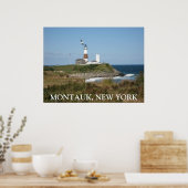 Poster d'amour du phare de MONTAUK Seagull (Cuisine)