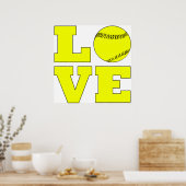 Poster d'amour du softball (Cuisine)