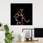 Poster d'amour en couple (Bureau à domicile)