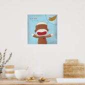 Poster d'amour et de bananes (Cuisine)