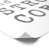 Poster d'amour et de café fort (Coin)