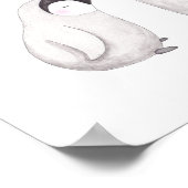 Poster d'amour Penguins Cadeau Mariage d'art perso (Coin)