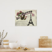 Poster d'amour Vintage français (Cuisine)
