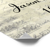 Poster d'amour Vintage français personnalisable (Coin)