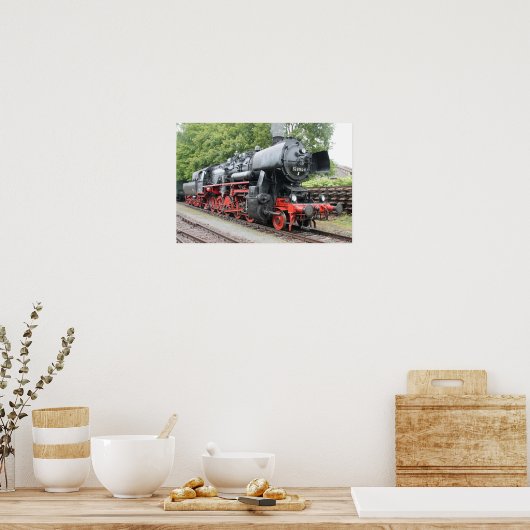 Poster Dampflok 52 8154 (Cuisine)