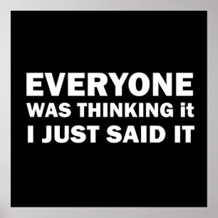 Poster d'amusantes citations sarcastiques