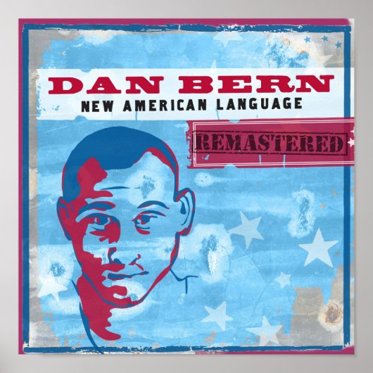 Poster Dan Bern New American Language Vinyl Art (Devant)