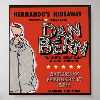 Poster Dan Bern Winter Tour 2024 (HH)
