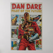 Poster Dan Dare rétro bande dessinée art (Devant)