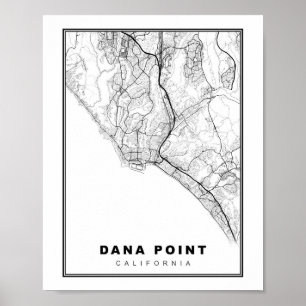 Poster Dana point map