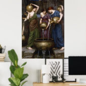 Poster Danaides John William Waterhouse (Bureau à domicile)