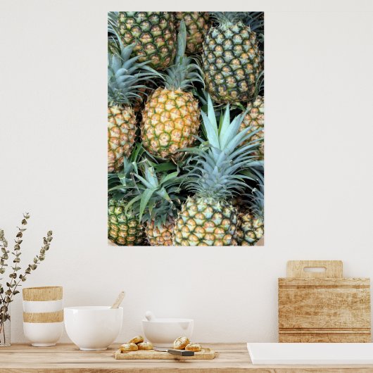 Poster d'ananas hawaïen (Cuisine)