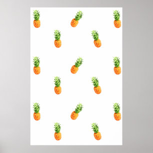 Poster d'ananas, motif, Impression de toile d'anan