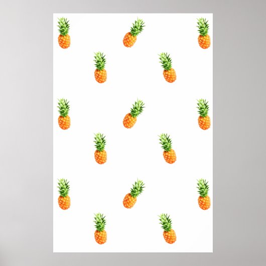 Poster d'ananas, motif, Impression de toile d'anan (Devant)