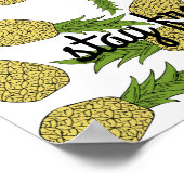 Poster d'ananas Stay Fresh (Coin)