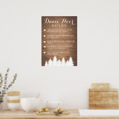 Poster Dance Floor Rules mariage | Symbole d'amusement de (Cuisine)