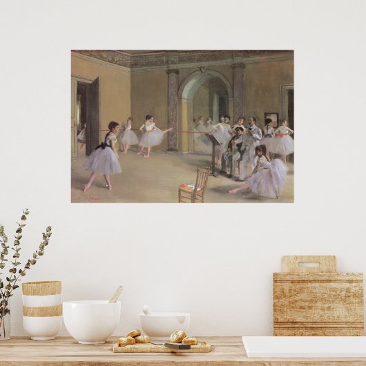 Poster Dance Foyer à l'Opéra par Edgar Degas (Cuisine)