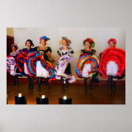 Poster Dance Hall Girls in Old West (Devant)