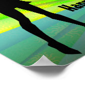 Poster Dance Party, Neon Green/Black (Coin)