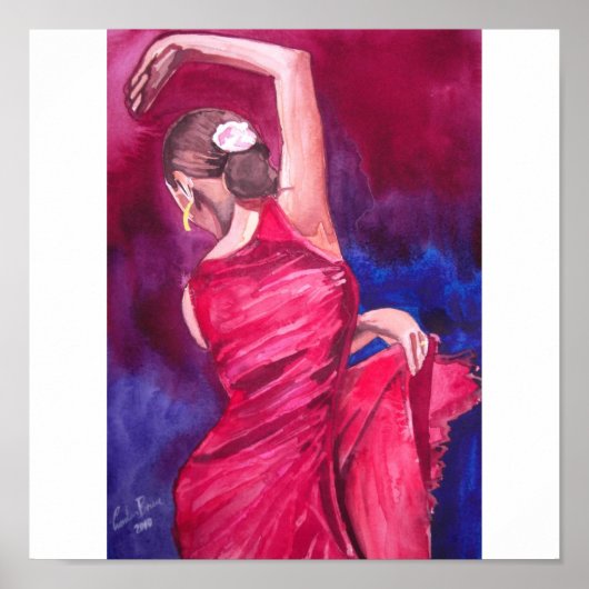 POSTER DANCER FLAMENCO (Devant)