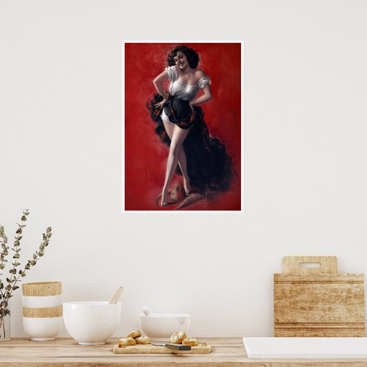 Poster Dancer Pinup (Cuisine)