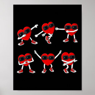 Poster Dancing Hearts Dance Challenge Valentines Day Boys