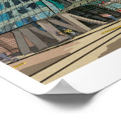 Poster Dancing House Prague République tchèque Whimsical (Coin)