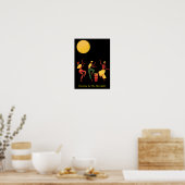 Poster Dancing In the Moonlight - texte modifiable (Cuisine)