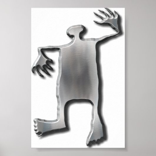 Poster Dancing Man inox (Devant)