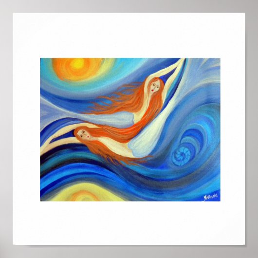 Poster Dancing Mermaids (Devant)