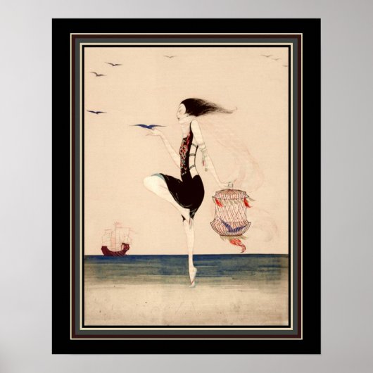 Poster "Dancing on the Shore" vers 1916 (Devant)