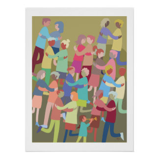 poster dancing people perfect poster