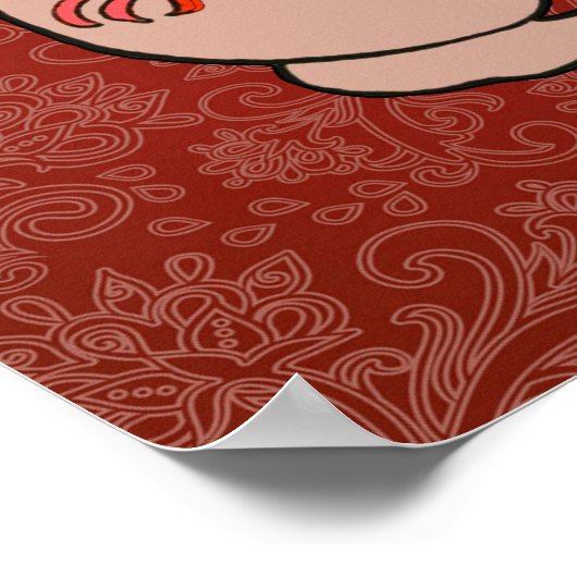 Poster Dancing Pig Antique Cute Danseuse (Coin)