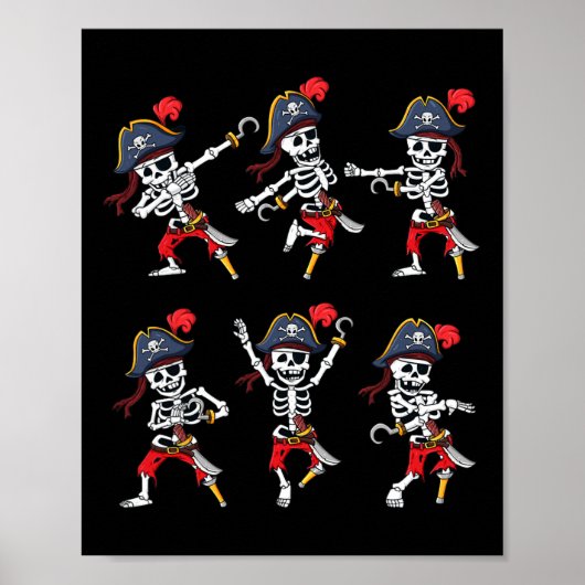 Poster Dancing Pirate Skeletons Dance Challenge Boys (Devant)