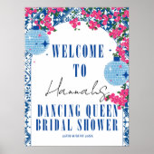 Poster Dancing Queen bougainvilliers Fête des mariées Bie (Devant)