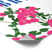 Poster Dancing Queen bougainvilliers Fête des mariées Bie (Coin)