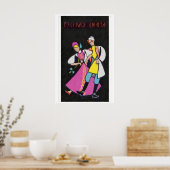 Poster Dancing Russians - Matchbox Print - Aesthetic Wall (Cuisine)