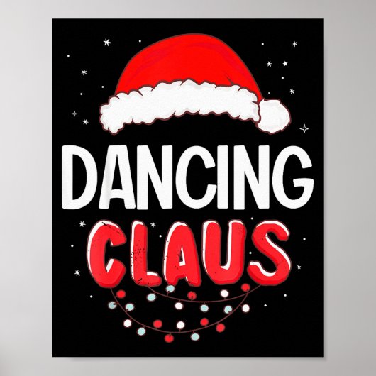 Poster Dancing Santa Claus Christmas Matching Costume (Devant)